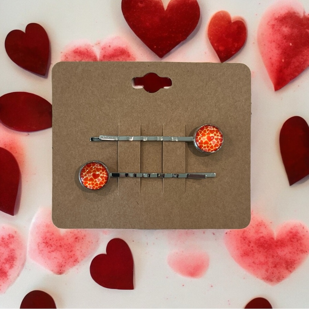 NEW Full of Love Design Bobby-pin Set